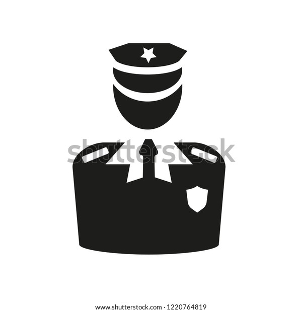Police icon. Trendy Police logo concept on\
white background from law and justice collection. Suitable for use\
on web apps, mobile apps and print\
media.