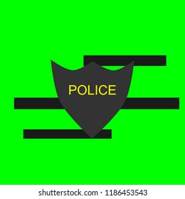 Police icon vector illustration