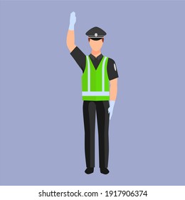 Police Icon vector on the