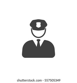 Police Icon vector on the white background