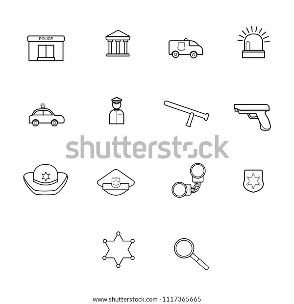 police icon vector with\
simple style
