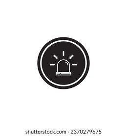 diseño del logotipo de la ilustración de la plantilla del vector de icono policial