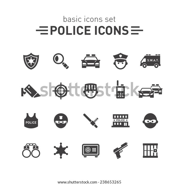 Police icons
set.