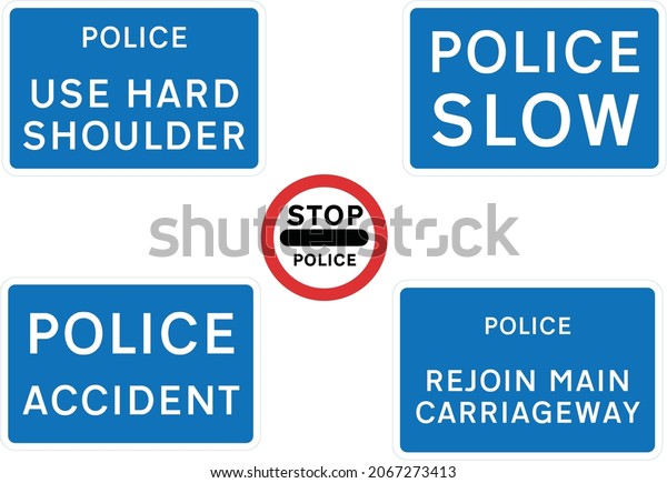 Police incident management, Potential danger\
temporarily ahead and consequent need to proceed with caution, road\
signs in the United\
Kingdom