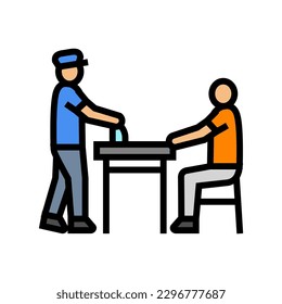 police interrogation crime color icon vector. police interrogation crime sign. isolated symbol illustration