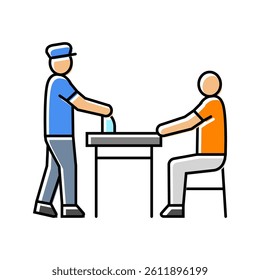 police interrogation crime color icon vector. police interrogation crime sign. isolated symbol illustration