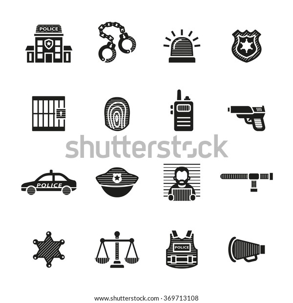 Police and law enforcement
icons.