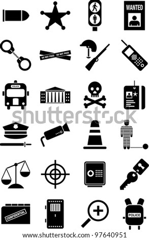 police and law icons