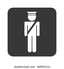 police law isolated icon vector illustration design