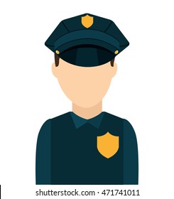 police law isolated icon vector illustration design