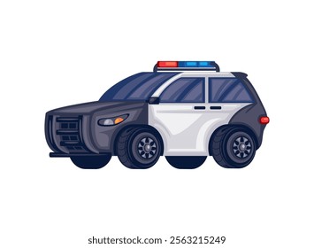 police law patrol isolated design