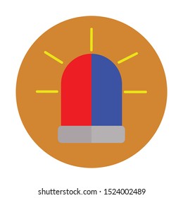 police light vector simple illustrator design
