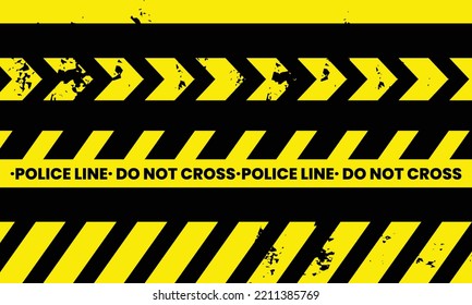 Police Line Background. Don't Cross The Police Line. Police Line Background Design. Police Line Background Vector