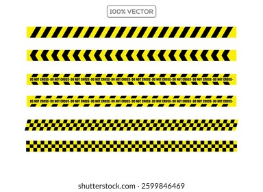 Police Line Barricade Tape vector DO NOT ENTER, template vector illustrator