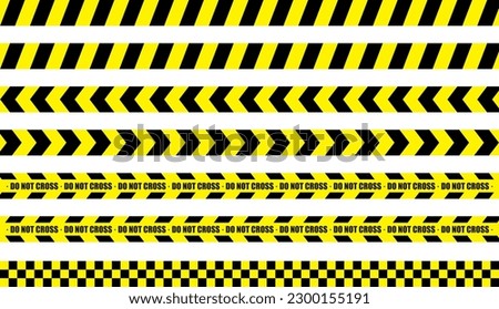 Police Line Barricade Tape vector DO NOT ENTER