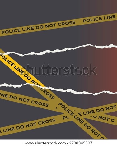 Police Line, crime theme design template