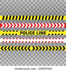 Police line and danger tape. Caution tape