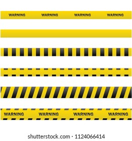 Police line and do not cross, Danger tapes. Vector illustration. eps 10