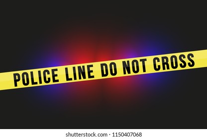 Police Line Do Not Cross Tape Stock Vector (Royalty Free) 1150407068 ...