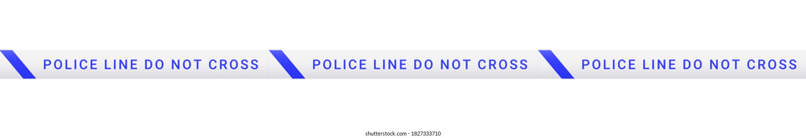 Police line do not cross. Barrier tape. Crime scene border. Accident restriction line