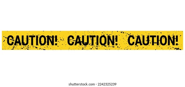 Police line do not cross. Barrier tape. Crime scene border. Safety type.  Accident restriction line. Isolated on white background. Vector  illustration