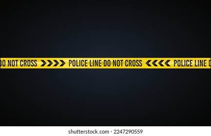 Police line do not cross barricade vector illustration design