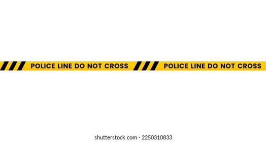 police line do not cross vector or police line do not cross on white background. Best police line tape isolated on white background. Seamless police line do not cross. lines do not cross vector