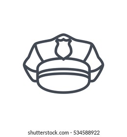 Police Line Icon hat