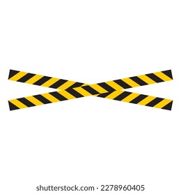 Police line icon vector illustration flat design.