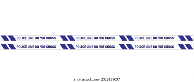 Police Line Illustration , Do Not Cross . Linea de la policia  Vector illustration.