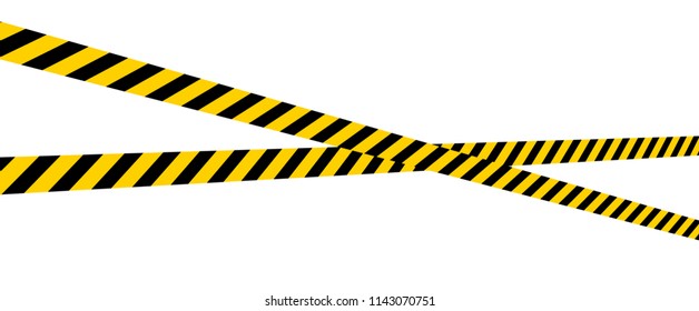 Police Line Vector illustration 3D