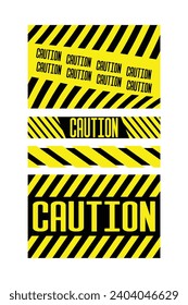 Police line vector. yellow barrier. Don't cross the security line. Crime stripe tape. Warning line. Danger line