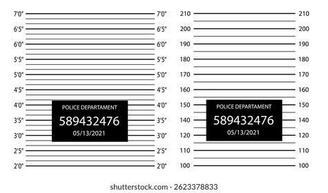 Police lineup or mugshot background