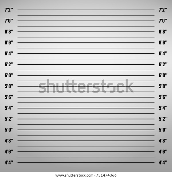 Police Lineup Mugshot Background Stock Vector (Royalty Free) 751474066