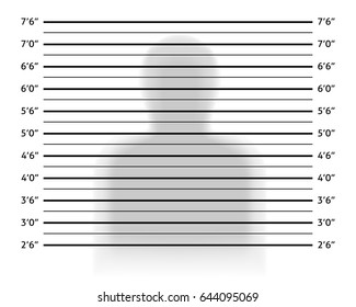 Police Lineup Mugshot Background Anonymous Shadow Stock Vector (Royalty ...