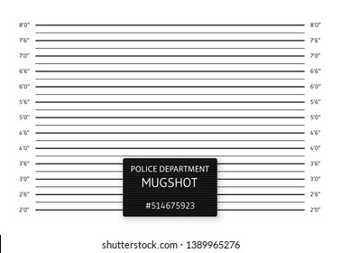 Police lineup or mugshot background. Vector illustration.