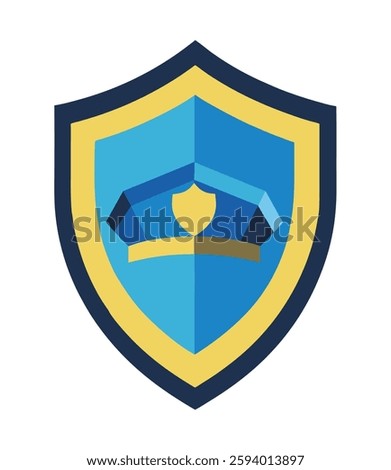 Police Logo shield with hat uniform