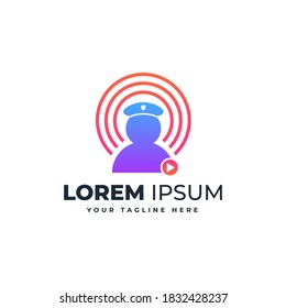 Police logo template design vector