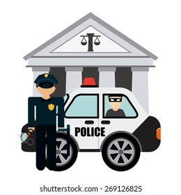 police man design, vector illustration eps10 graphic