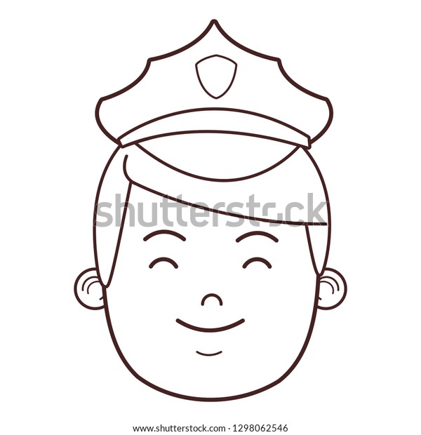 police man face\
cartoon
