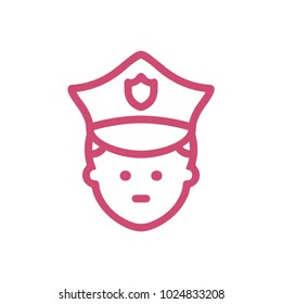 Police man icon