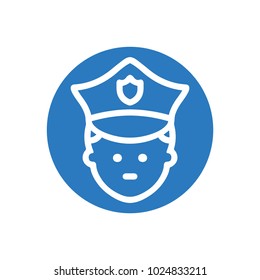 Police man icon