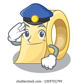 Police masking tape in the shape characters