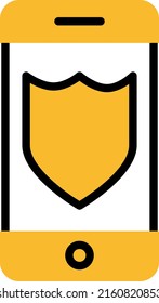 Police mobile app, illustration, vector on a white background.
