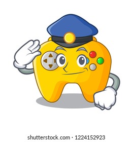Police modern game shaped controller cartoon wood