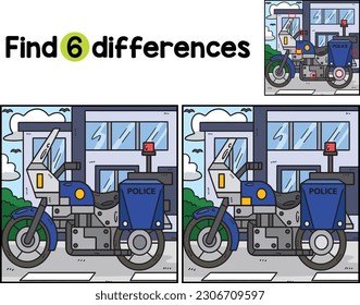 Police, Motorcycle Find The Differences