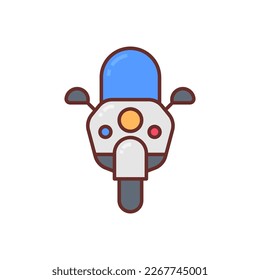 Police Motorcycle icon in vector. Logotype