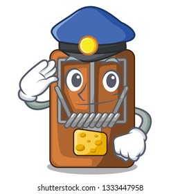 Police mousetrap in the a character shape