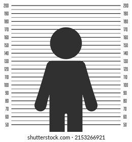 Police Mugshot Background Vector Police Lineup Stock Vector (Royalty ...