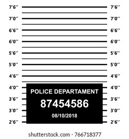 Police Mugshot Police Lineup On White Stock Vector (Royalty Free ...